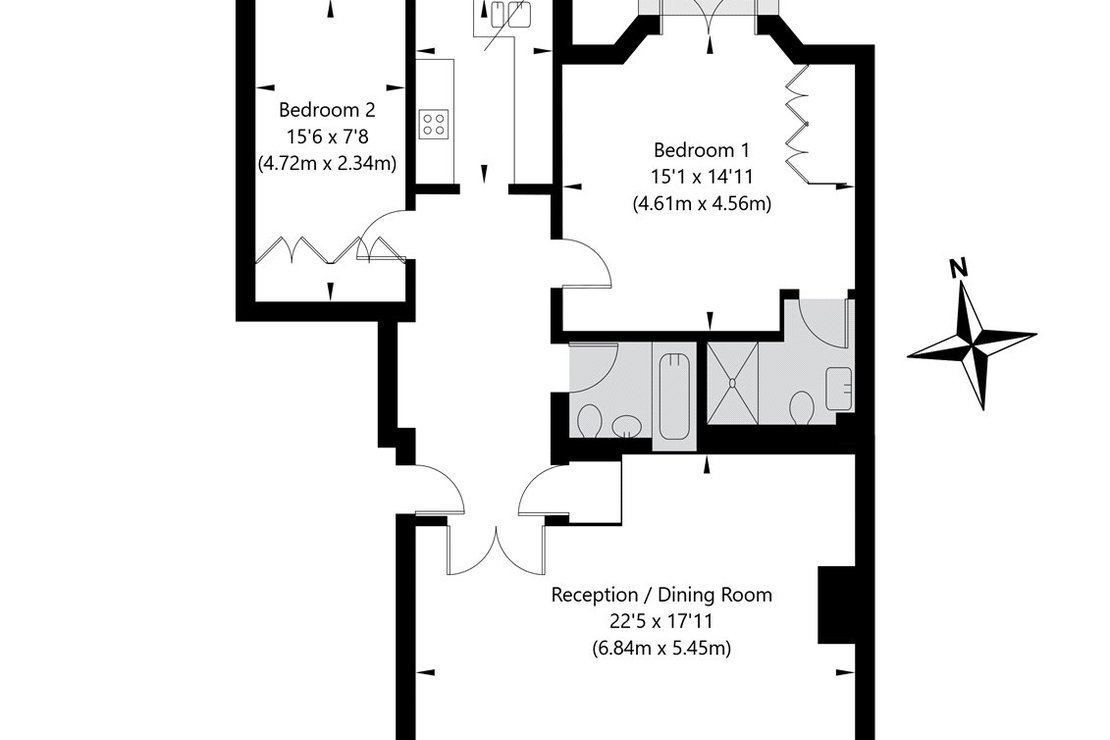2 bedroom Flat for sale in Regents Park Road-view14