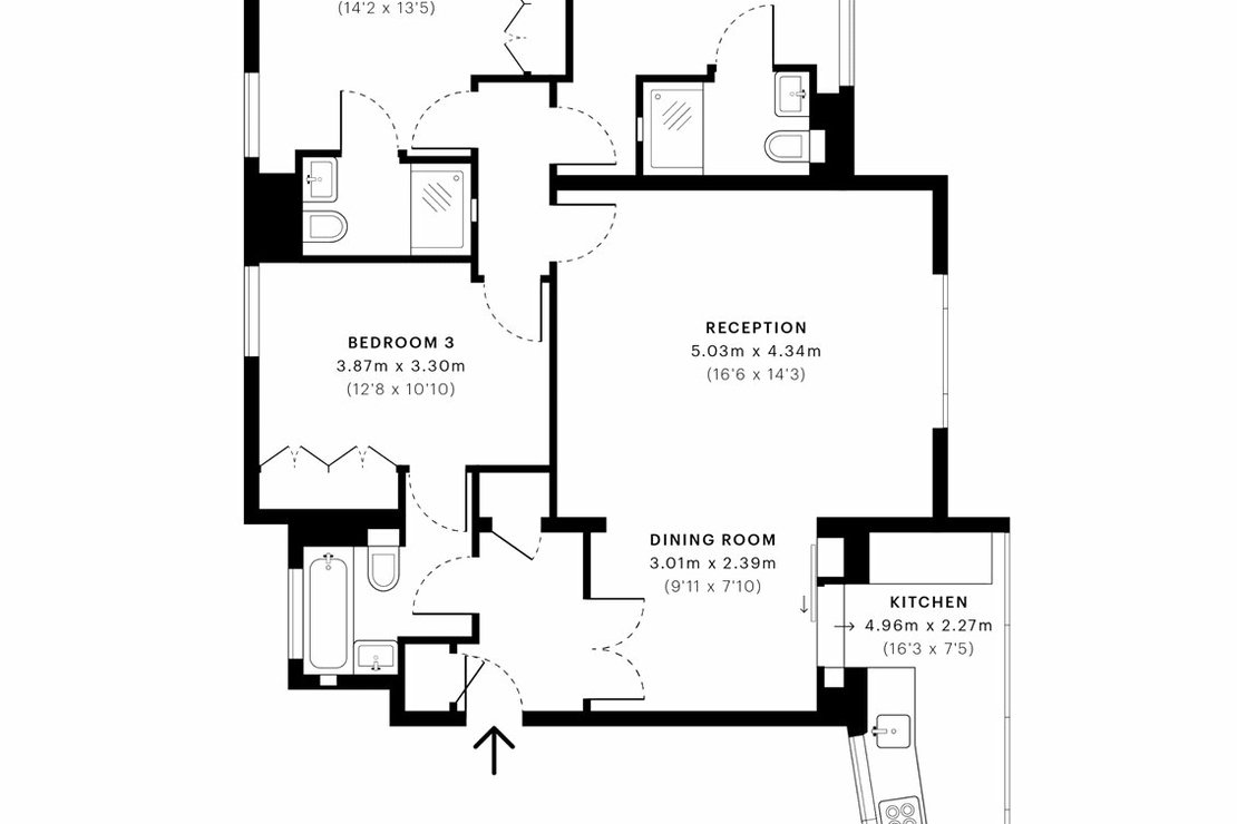 3 bedroom Flat,Newhome to rent in Boydell Court-view8