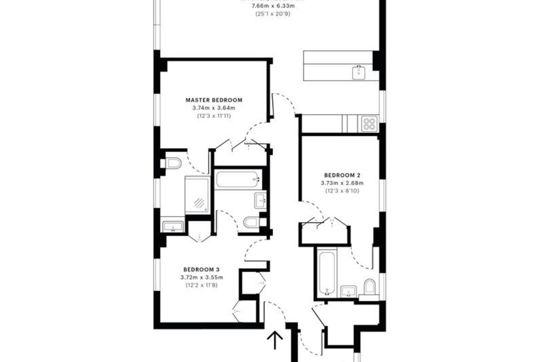 3 bedroom Flat,Newhome to rent in Boydell Court-view14