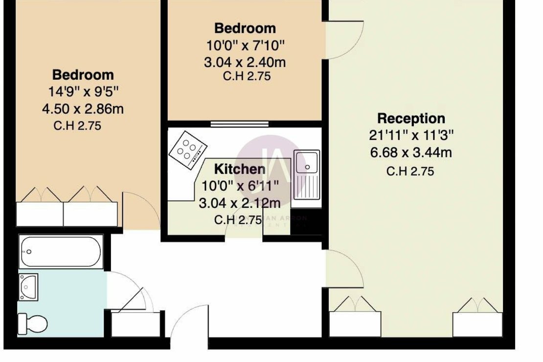 2 bedroom Flat to rent in Grove End Gardens-view12