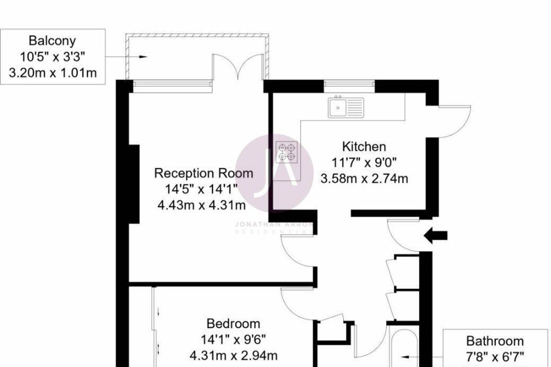 1 bedroom Flat to rent in Verity House-view11
